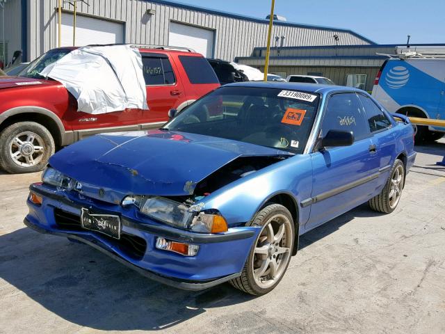 JH4DA9441NS003046 - 1992 ACURA INTEGRA RS BLUE photo 2