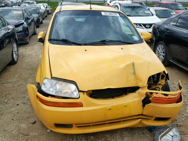 KL1TD66657B779790 - 2007 CHEVROLET AVEO BASE ყვითელი ფოტო 7
