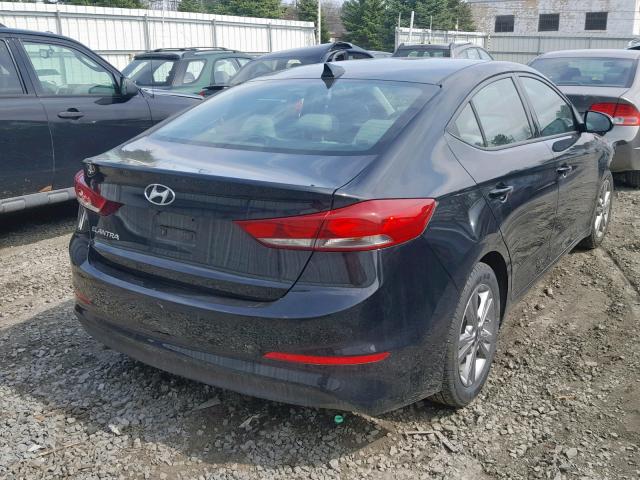 5NPD84LF3HH025040 - 2017 HYUNDAI ELANTRA SE BLACK photo 4