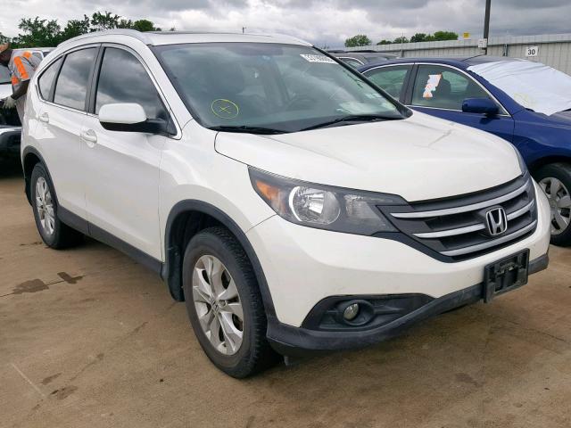 5J6RM3H77DL039116 - 2013 HONDA CR-V EXL WHITE photo 1