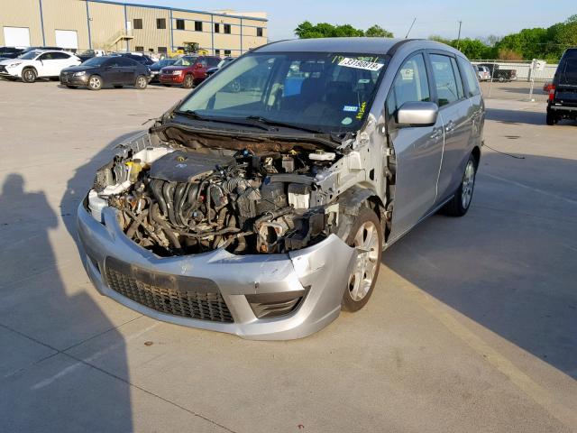 JM1CR2WL5A0372452 - 2010 MAZDA 5 SILVER photo 2