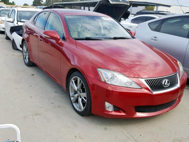 JTHBF5C28A5119838 - 2010 LEXUS IS 250 RED photo 1