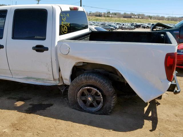 1GCDT13EX78219386 - 2007 CHEVROLET COLORADO WHITE photo 9