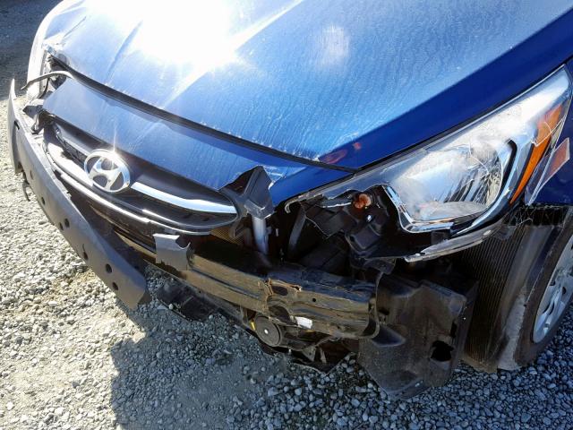 KMHCT4AE0GU990393 - 2016 HYUNDAI ACCENT SE BLUE photo 9