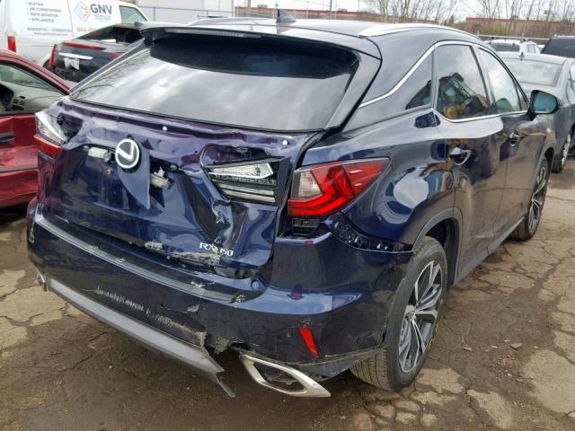 2T2BZMCAXHC127295 - 2017 LEXUS RX 350 BLUE photo 4