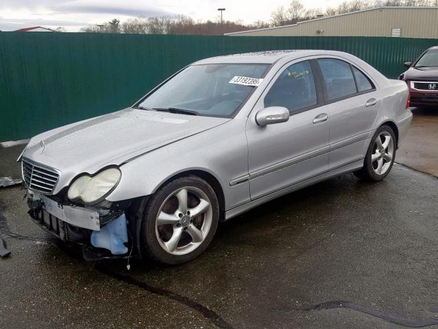 WDBRF40J74F490914 - 2004 MERCEDES-BENZ C 230K SPO SILVER photo 2