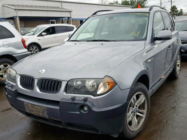 WBXPA93435WD23273 - 2005 BMW X3 3.0I GRAY photo 2