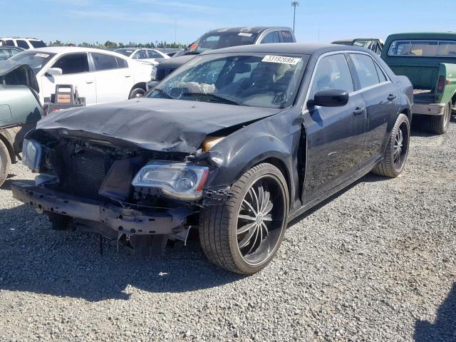 2C3CCAAG5CH277902 - 2012 CHRYSLER 300 BLACK photo 2