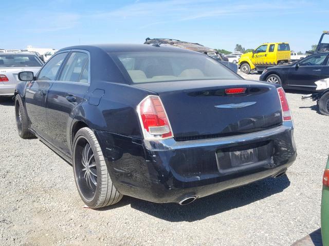 2C3CCAAG5CH277902 - 2012 CHRYSLER 300 BLACK photo 3