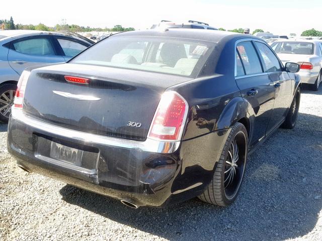 2C3CCAAG5CH277902 - 2012 CHRYSLER 300 BLACK photo 4