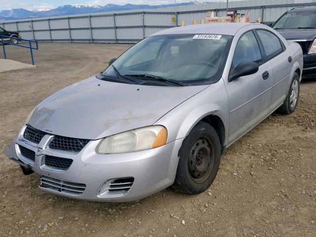 1B3EL36X64N389336 - 2004 DODGE STRATUS SE SILVER photo 2