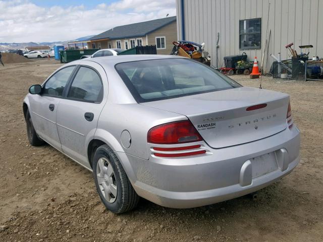 1B3EL36X64N389336 - 2004 DODGE STRATUS SE SILVER photo 3