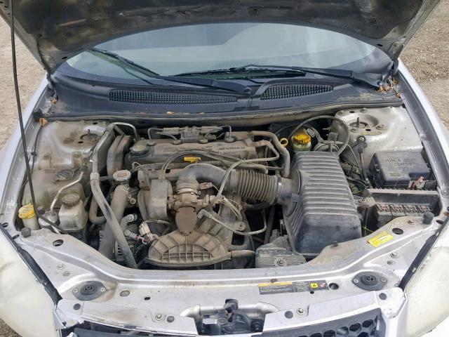 1B3EL36X64N389336 - 2004 DODGE STRATUS SE SILVER photo 7