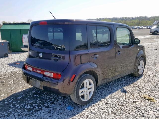 JN8AZ2KR0BT203767 - 2011 NISSAN CUBE BASE BROWN photo 4