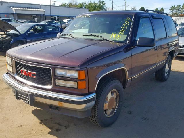 1GKEK13R9VJ713999 - 1997 GMC YUKON BURGUNDY photo 2