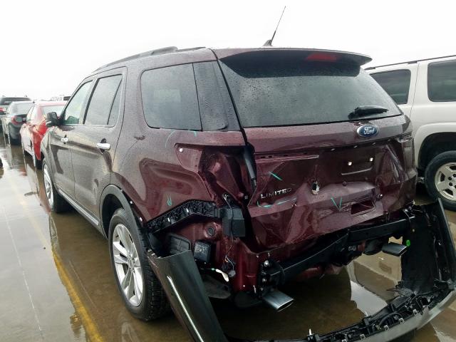 1FM5K7F86JGA13412 - 2018 FORD EXPLORER LIMITED  photo 3