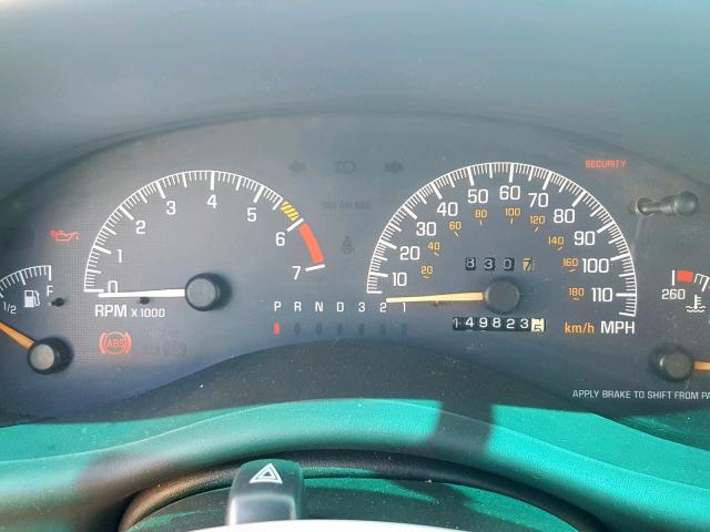 1G2WP52K51F253898 - 2001 PONTIAC GRAND PRIX SILVER photo 8