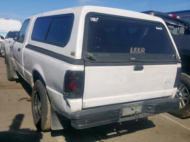 1FTYR10C4YPA24751 - 2000 FORD RANGER WHITE photo 3