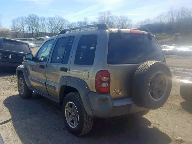 1J4GL38K95W593496 - 2005 JEEP LIBERTY RE BEIGE photo 3