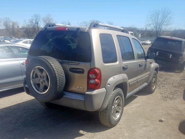 1J4GL38K95W593496 - 2005 JEEP LIBERTY RE BEIGE photo 4