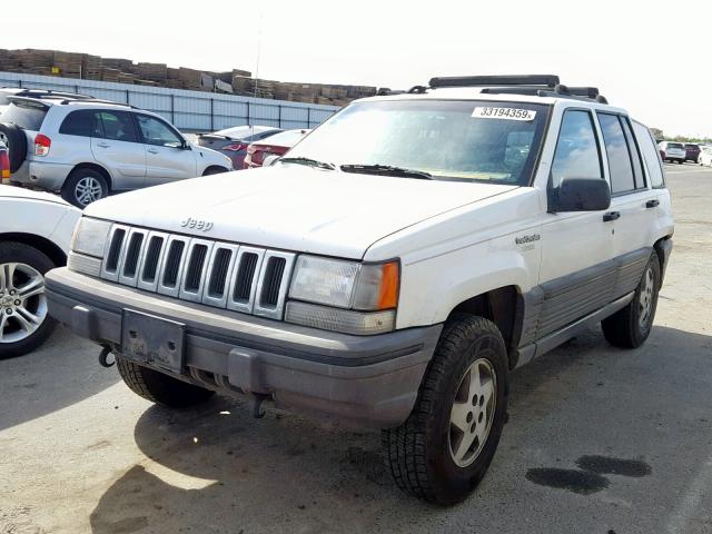 1J4GZ58Y5SC644648 - 1995 JEEP GRAND CHER WHITE photo 2