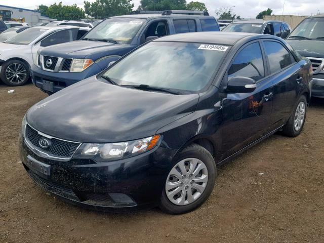 KNAFU4A2XA5269968 - 2010 KIA FORTE EX BLACK photo 2