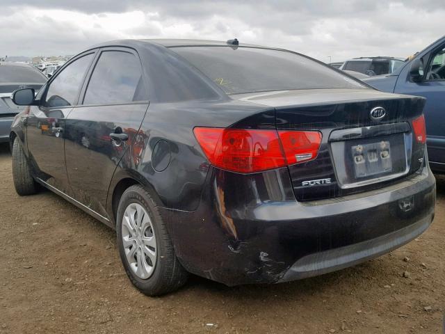 KNAFU4A2XA5269968 - 2010 KIA FORTE EX BLACK photo 3