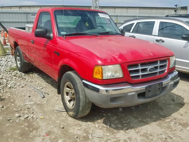 1FTYR10U62TA49514 - 2002 FORD RANGER RED photo 1