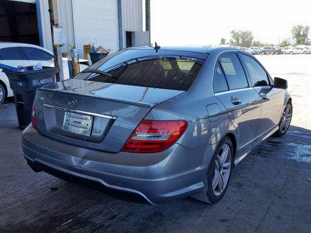 WDDGF4HB5ER309806 - 2014 MERCEDES-BENZ C 250 GRAY photo 4