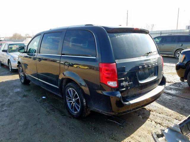 2C4RDGCG7HR800082 - 2017 DODGE GRAND CARAVAN SXT  photo 3