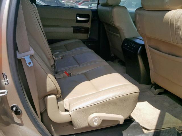 5TDBY68A28S002181 - 2008 TOYOTA SEQUOIA LI BEIGE photo 6