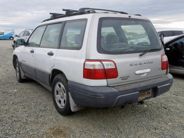 JF1SF63592H707240 - 2002 SUBARU FORESTER L WHITE photo 3