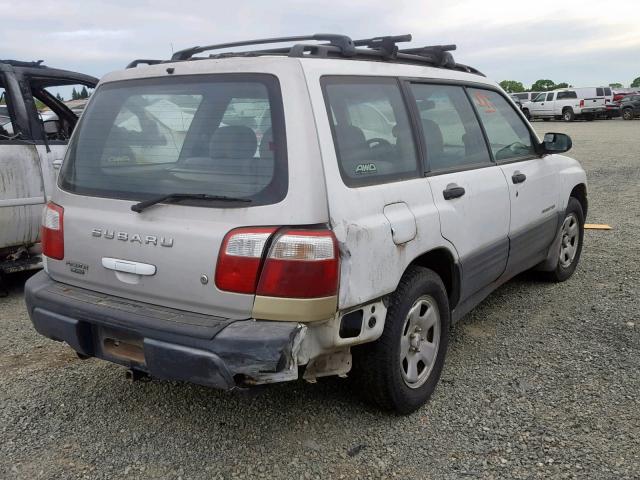 JF1SF63592H707240 - 2002 SUBARU FORESTER L WHITE photo 4