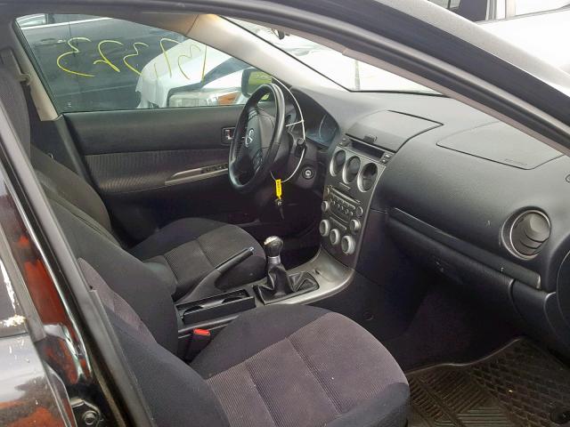 1YVFP80D845N26242 - 2004 MAZDA 6 S BLACK photo 5