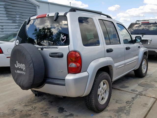 1J4GL58K63W650732 - 2003 JEEP LIBERTY LI SILVER photo 4