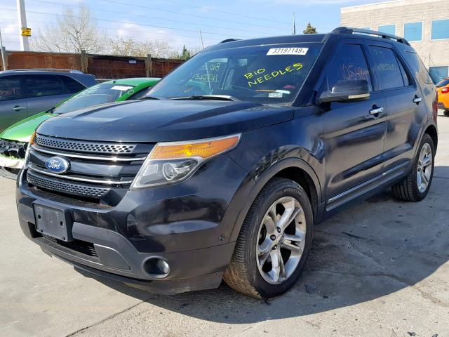 1FMHK8F86BGA02544 - 2011 FORD EXPLORER L BLACK photo 2