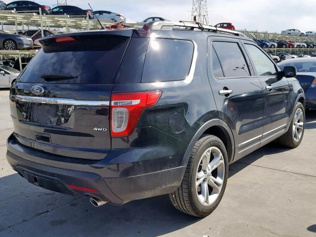 1FMHK8F86BGA02544 - 2011 FORD EXPLORER L BLACK photo 4