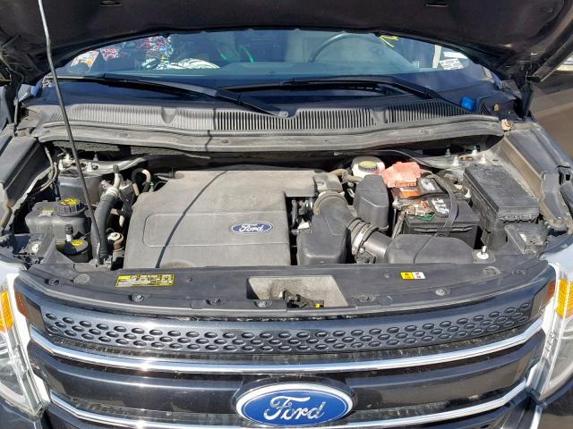 1FMHK8F86BGA02544 - 2011 FORD EXPLORER L BLACK photo 7