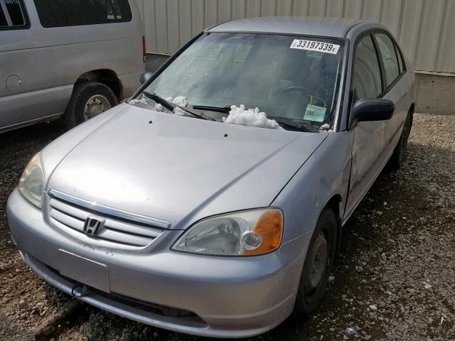 2HGES16463H905585 - 2003 HONDA CIVIC DX SILVER photo 2