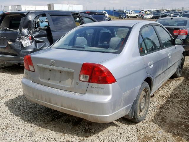 2HGES16463H905585 - 2003 HONDA CIVIC DX SILVER photo 4