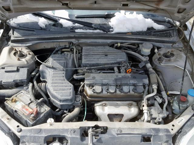 2HGES16463H905585 - 2003 HONDA CIVIC DX SILVER photo 7