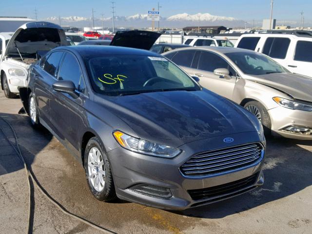 3FA6P0G72FR264683 - 2015 FORD FUSION S CHARCOAL photo 1