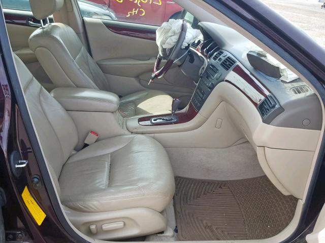 JTHBF30G930123479 - 2003 LEXUS ES 300 BROWN photo 5