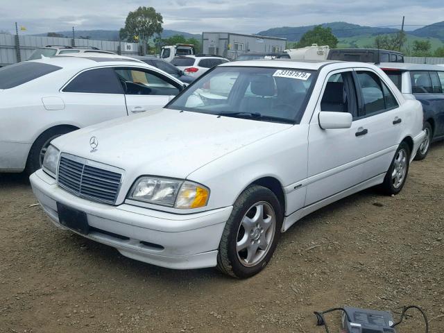 WDBHA29G7YA830751 - 2000 MERCEDES-BENZ C 280 WHITE photo 2