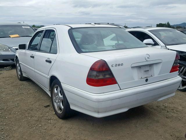 WDBHA29G7YA830751 - 2000 MERCEDES-BENZ C 280 WHITE photo 3