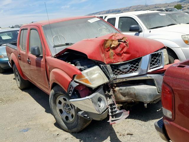 1N6AD07U07C406111 - 2007 NISSAN FRONTIER C RED photo 1