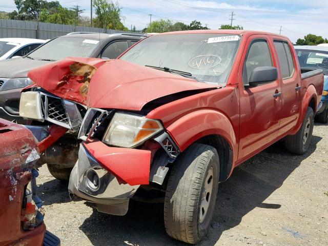 1N6AD07U07C406111 - 2007 NISSAN FRONTIER C RED photo 2