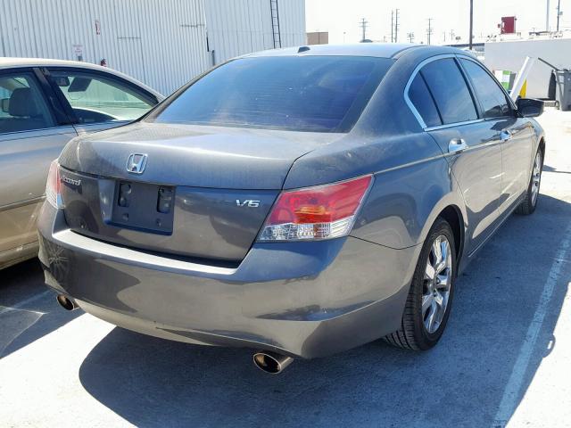 1HGCP3F86AA003005 - 2010 HONDA ACCORD EXL GRAY photo 4