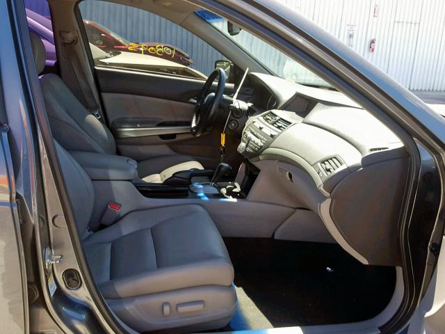 1HGCP3F86AA003005 - 2010 HONDA ACCORD EXL GRAY photo 5