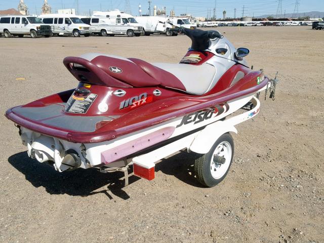 KAW50832C000 - 2000 KAWASAKI STX1100 MAROON photo 4